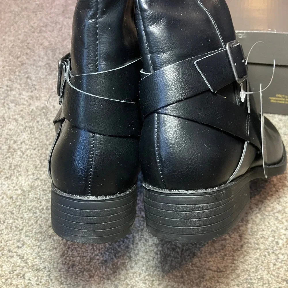 Style & Co Margoo Black Knee High Riding Boots Womens 5M F42199‎ NEW Equestrian